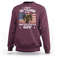 US Army Veteran Tribute Sweatshirt American Flag Angel Soldier Memorial - Wonder Print Shop