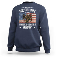 US Army Veteran Tribute Sweatshirt American Flag Angel Soldier Memorial - Wonder Print Shop