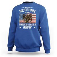 US Army Veteran Tribute Sweatshirt American Flag Angel Soldier Memorial - Wonder Print Shop