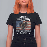 US Army Veteran Tribute T Shirt For Women American Flag Angel Soldier Memorial - Wonder Print Shop