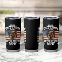 US Army Veteran Tribute Tumbler Cup American Flag Angel Soldier Memorial