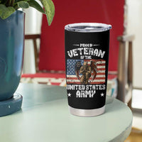 US Army Veteran Tribute Tumbler Cup American Flag Angel Soldier Memorial