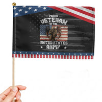 US Army Veteran Tribute Patriotic Handheld Flag American Flag Angel Soldier Memorial