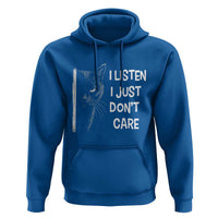 Funny Introvert Cat Hoodie I Listen I Just Don't Care Sarcastic Kitty Lover - Wonder Print Shop