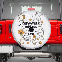 Funny Duck Ghost Halloween Spare Tire Cover Most Definitely Not All In A Row - Wonder Print Shop
