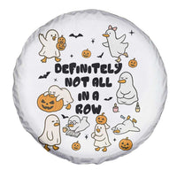 Funny Duck Ghost Halloween Spare Tire Cover Most Definitely Not All In A Row - Wonder Print Shop