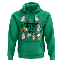 Funny Duck Ghost Halloween Hoodie Most Definitely Not All In A Row - Wonder Print Shop