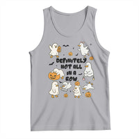Funny Duck Ghost Halloween Tank Top Most Definitely Not All In A Row - Wonder Print Shop