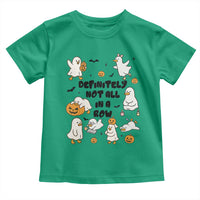 Funny Duck Ghost Halloween Toddler T Shirt Most Definitely Not All In A Row - Wonder Print Shop