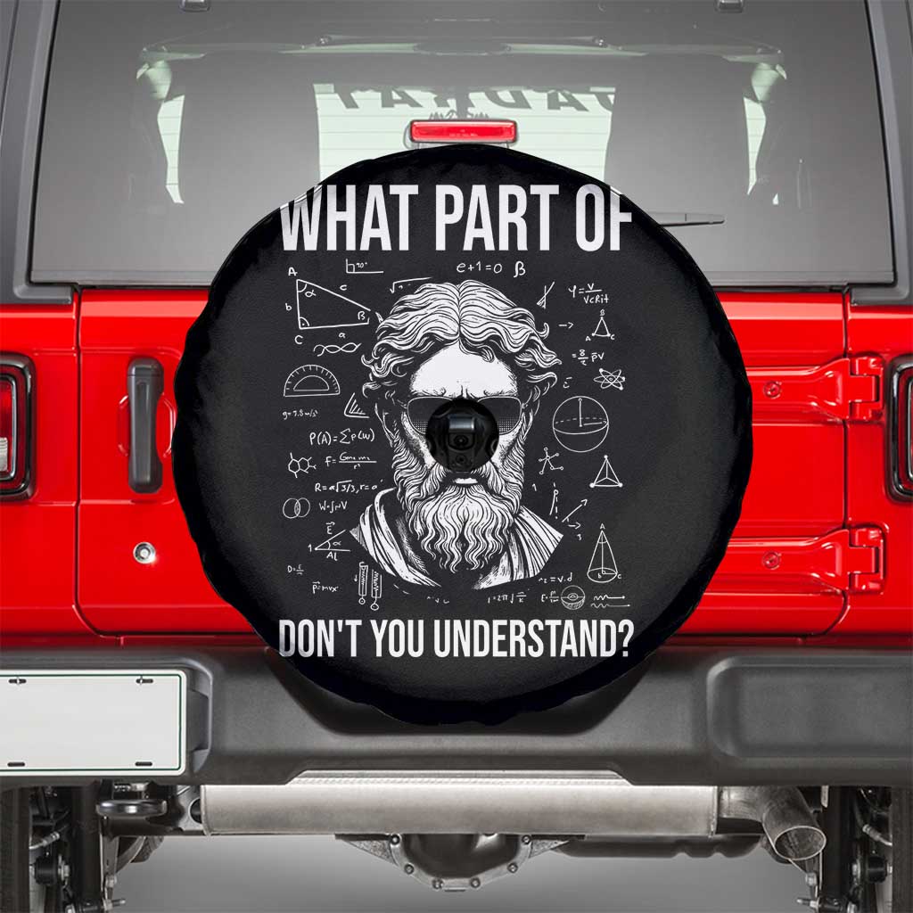 Funny Math Teacher Spare Tire Cover What Part Of Do Not You Understand - Wonder Print Shop