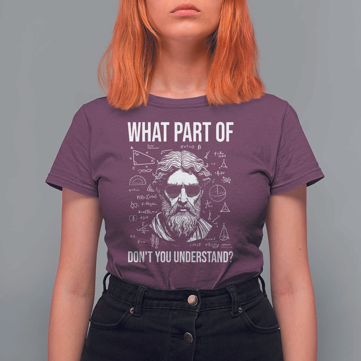 Funny Math Teacher T Shirt For Women What Part Of Do Not You Understand - Wonder Print Shop
