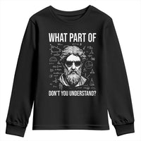 Funny Math Teacher Youth Sweatshirt What Part Of Do Not You Understand - Wonder Print Shop