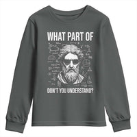 Funny Math Teacher Youth Sweatshirt What Part Of Do Not You Understand - Wonder Print Shop