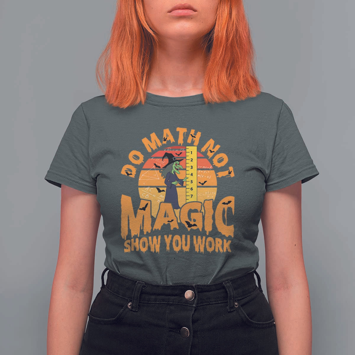Funny Math Teacher T Shirt For Women Do Math Not Magic Show Your Work Back To School - Wonder Print Shop