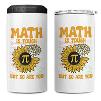 Funny Math Teacher Back To School 4 in 1 Can Cooler Tumbler Math Is Tough But So Are You - Wonder Print Shop