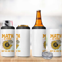 Funny Math Teacher Back To School 4 in 1 Can Cooler Tumbler Math Is Tough But So Are You - Wonder Print Shop