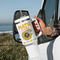 Funny Math Teacher Back To School Tumbler With Handle Math Is Tough But So Are You - Wonder Print Shop
