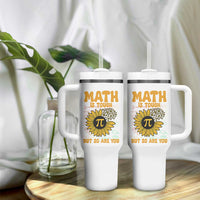 Funny Math Teacher Back To School Tumbler With Handle Math Is Tough But So Are You - Wonder Print Shop