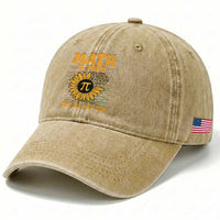 Funny Math Teacher Back To School Washed Cotton Baseball Cap Math Is Tough But So Are You