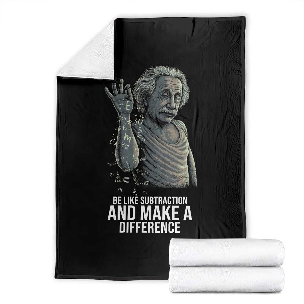 Funny Math Teacher Throw Blanket Be Like Subtraction And Make A Difference - Wonder Print Shop
