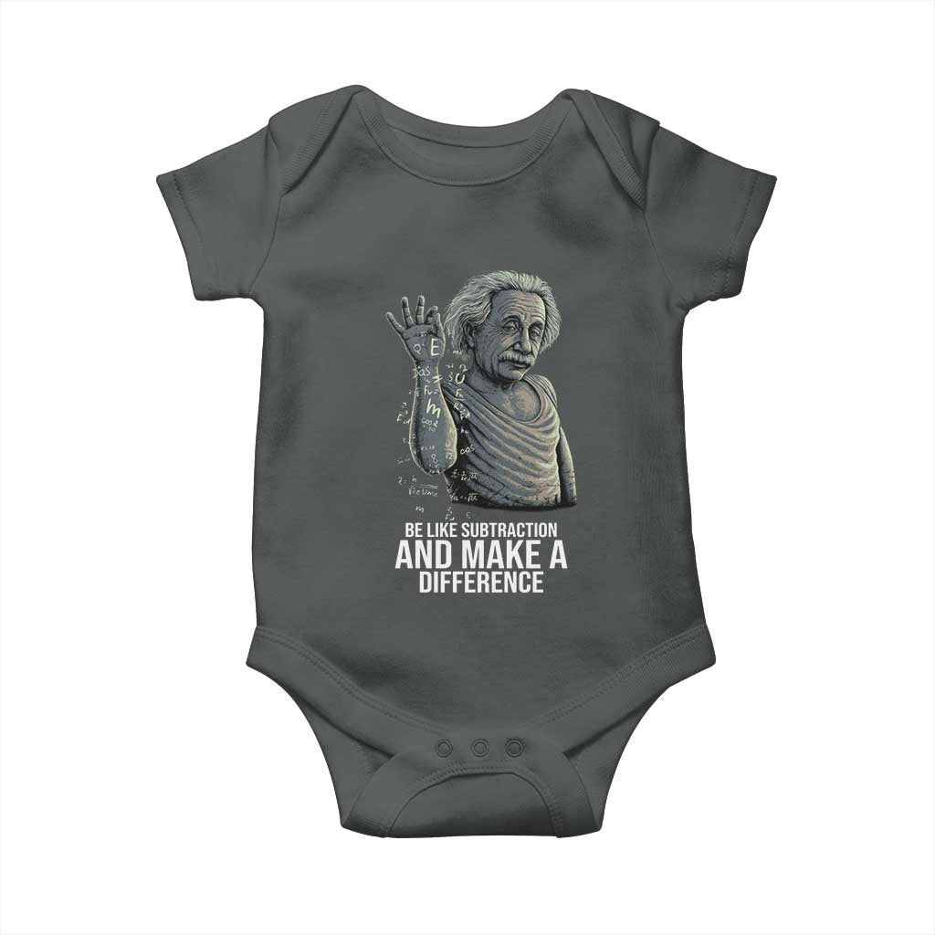 Funny Math Teacher Baby Onesie Be Like Subtraction And Make A Difference - Wonder Print Shop
