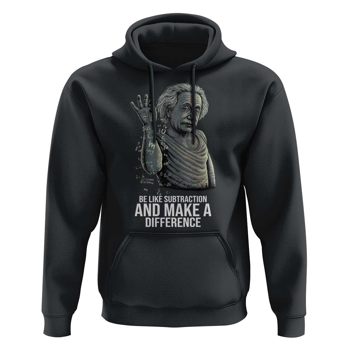 Funny Math Teacher Hoodie Be Like Subtraction And Make A Difference - Wonder Print Shop
