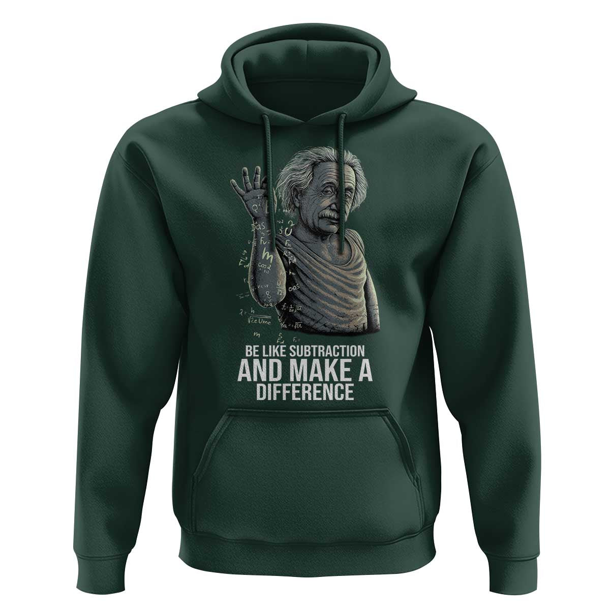 Funny Math Teacher Hoodie Be Like Subtraction And Make A Difference - Wonder Print Shop