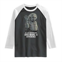 Funny Math Teacher Raglan Shirt Be Like Subtraction And Make A Difference - Wonder Print Shop