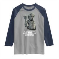 Funny Math Teacher Raglan Shirt Be Like Subtraction And Make A Difference - Wonder Print Shop