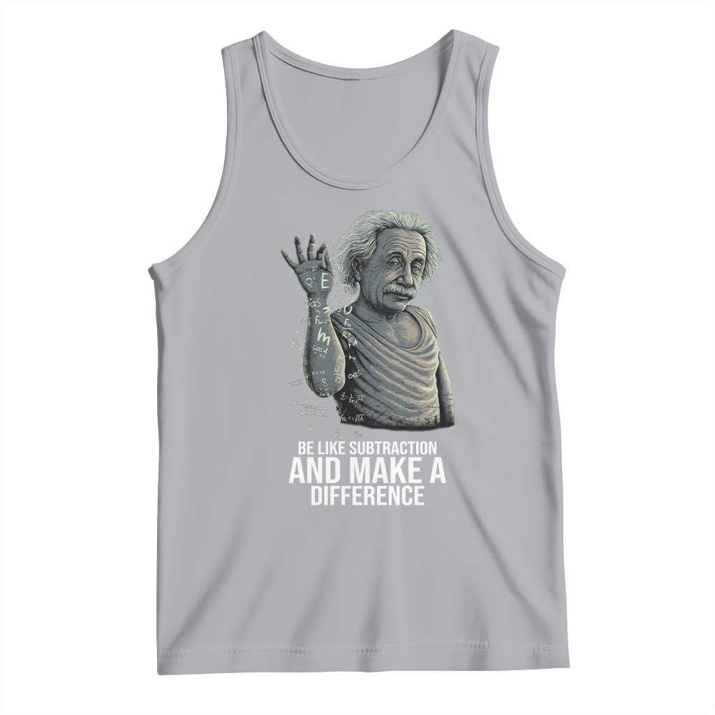Funny Math Teacher Tank Top Be Like Subtraction And Make A Difference - Wonder Print Shop