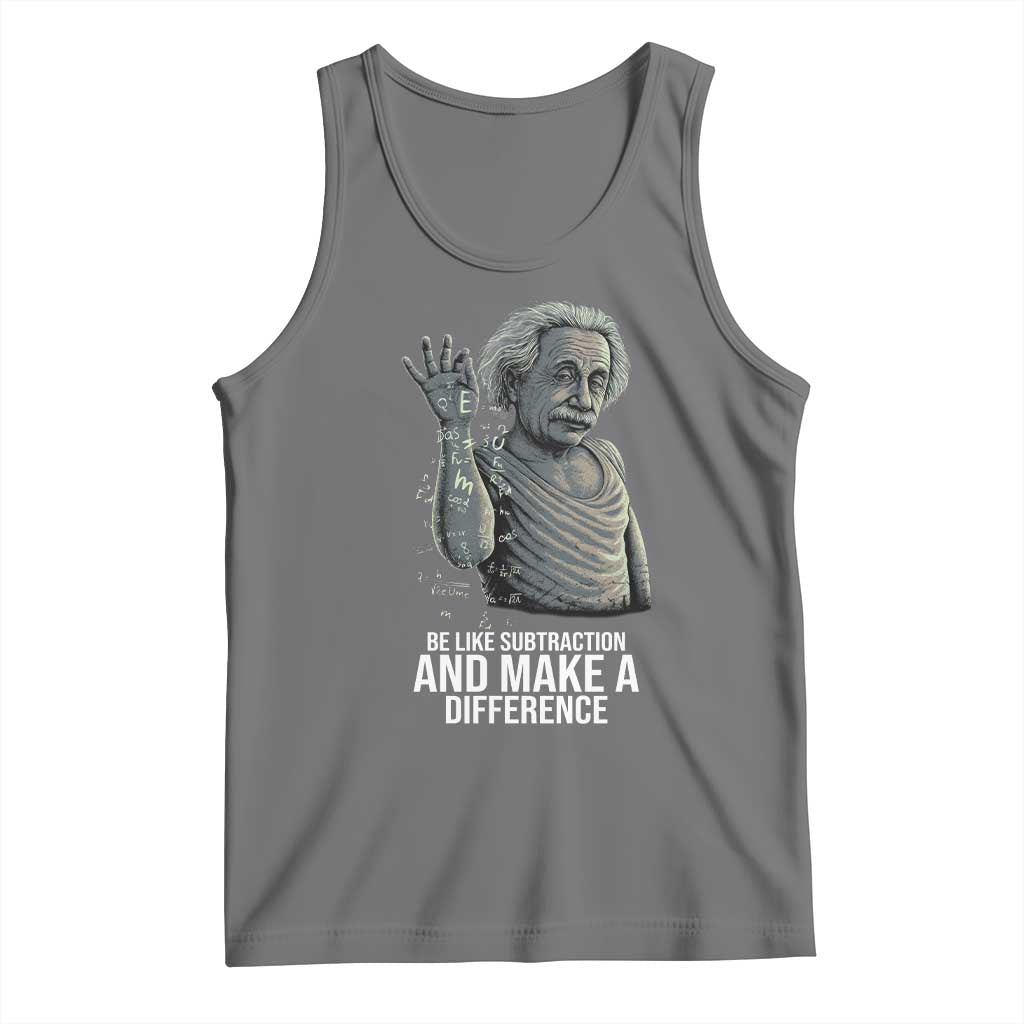 Funny Math Teacher Tank Top Be Like Subtraction And Make A Difference - Wonder Print Shop