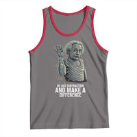 Funny Math Teacher Tank Top Be Like Subtraction And Make A Difference - Wonder Print Shop