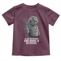 Funny Math Teacher Toddler T Shirt Be Like Subtraction And Make A Difference - Wonder Print Shop