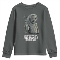 Funny Math Teacher Youth Sweatshirt Be Like Subtraction And Make A Difference - Wonder Print Shop