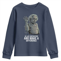 Funny Math Teacher Youth Sweatshirt Be Like Subtraction And Make A Difference - Wonder Print Shop