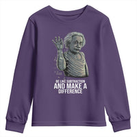 Funny Math Teacher Youth Sweatshirt Be Like Subtraction And Make A Difference - Wonder Print Shop