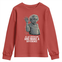 Funny Math Teacher Youth Sweatshirt Be Like Subtraction And Make A Difference - Wonder Print Shop