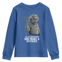 Funny Math Teacher Youth Sweatshirt Be Like Subtraction And Make A Difference - Wonder Print Shop