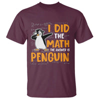 Funny Penguin Math Lover T Shirt I Did The Math The Answer Is Penguin - Wonder Print Shop