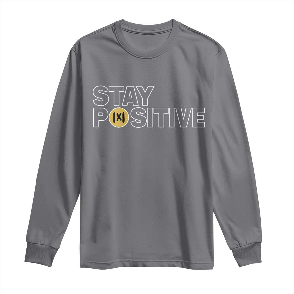 Funny Math Long Sleeve Shirt Absolute Value Stay Positive - Wonder Print Shop