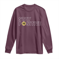 Funny Math Long Sleeve Shirt Absolute Value Stay Positive - Wonder Print Shop