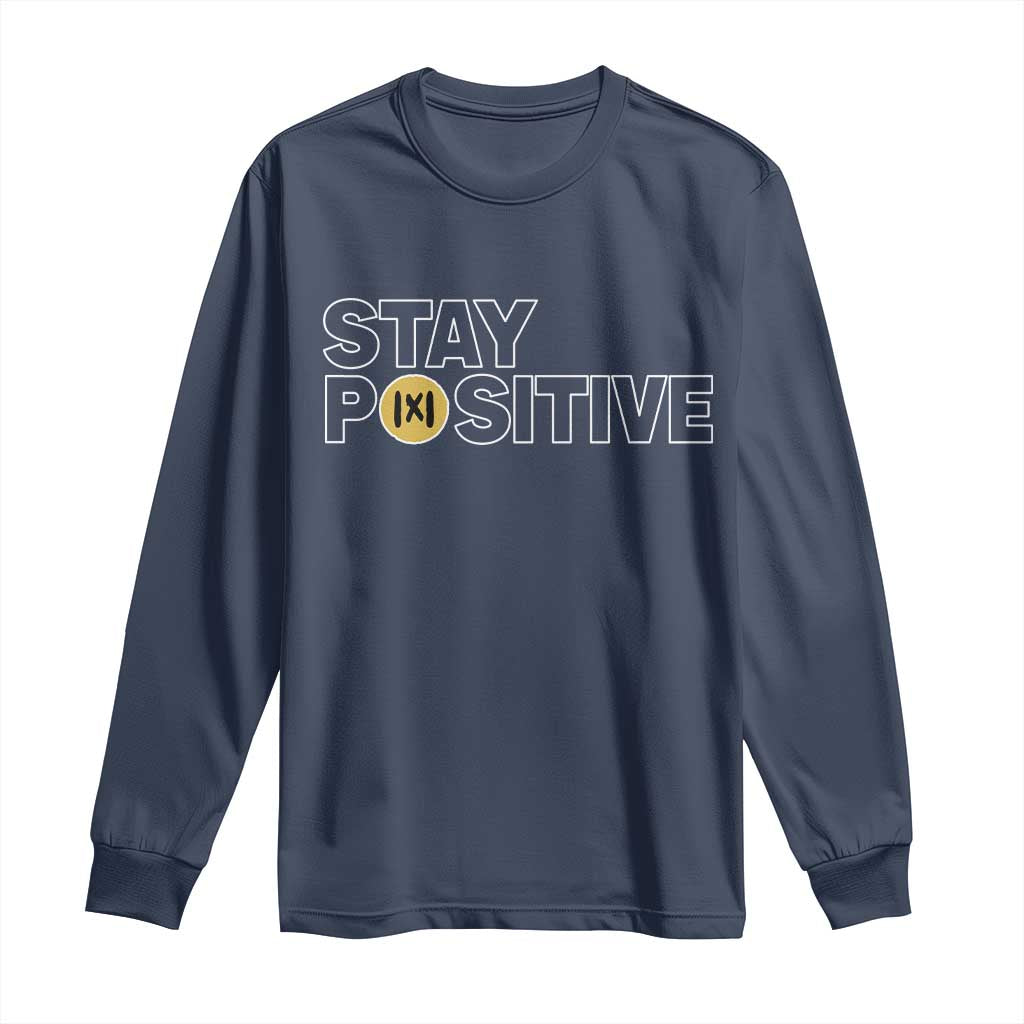 Funny Math Long Sleeve Shirt Absolute Value Stay Positive - Wonder Print Shop