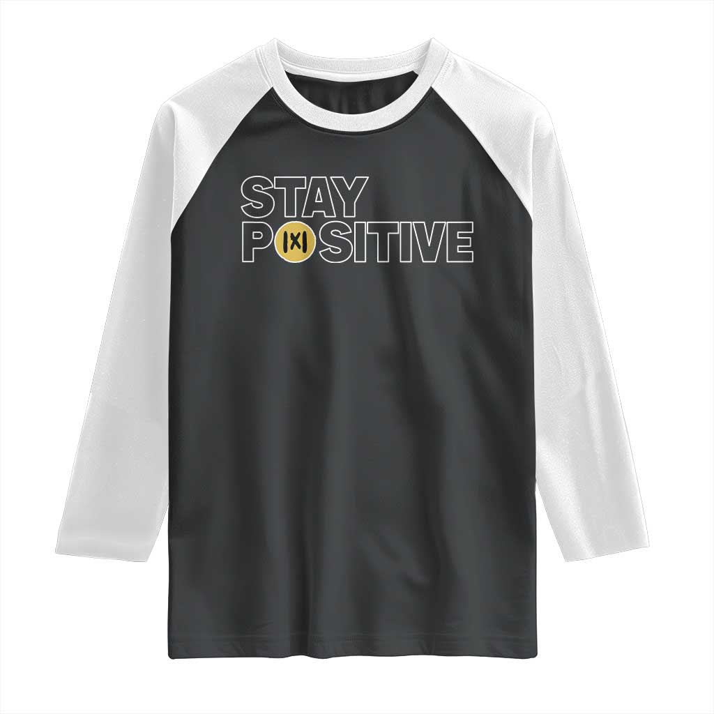 Funny Math Raglan Shirt Absolute Value Stay Positive - Wonder Print Shop