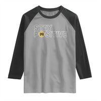 Funny Math Raglan Shirt Absolute Value Stay Positive - Wonder Print Shop