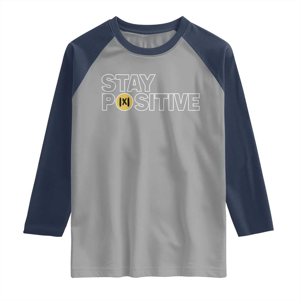 Funny Math Raglan Shirt Absolute Value Stay Positive - Wonder Print Shop