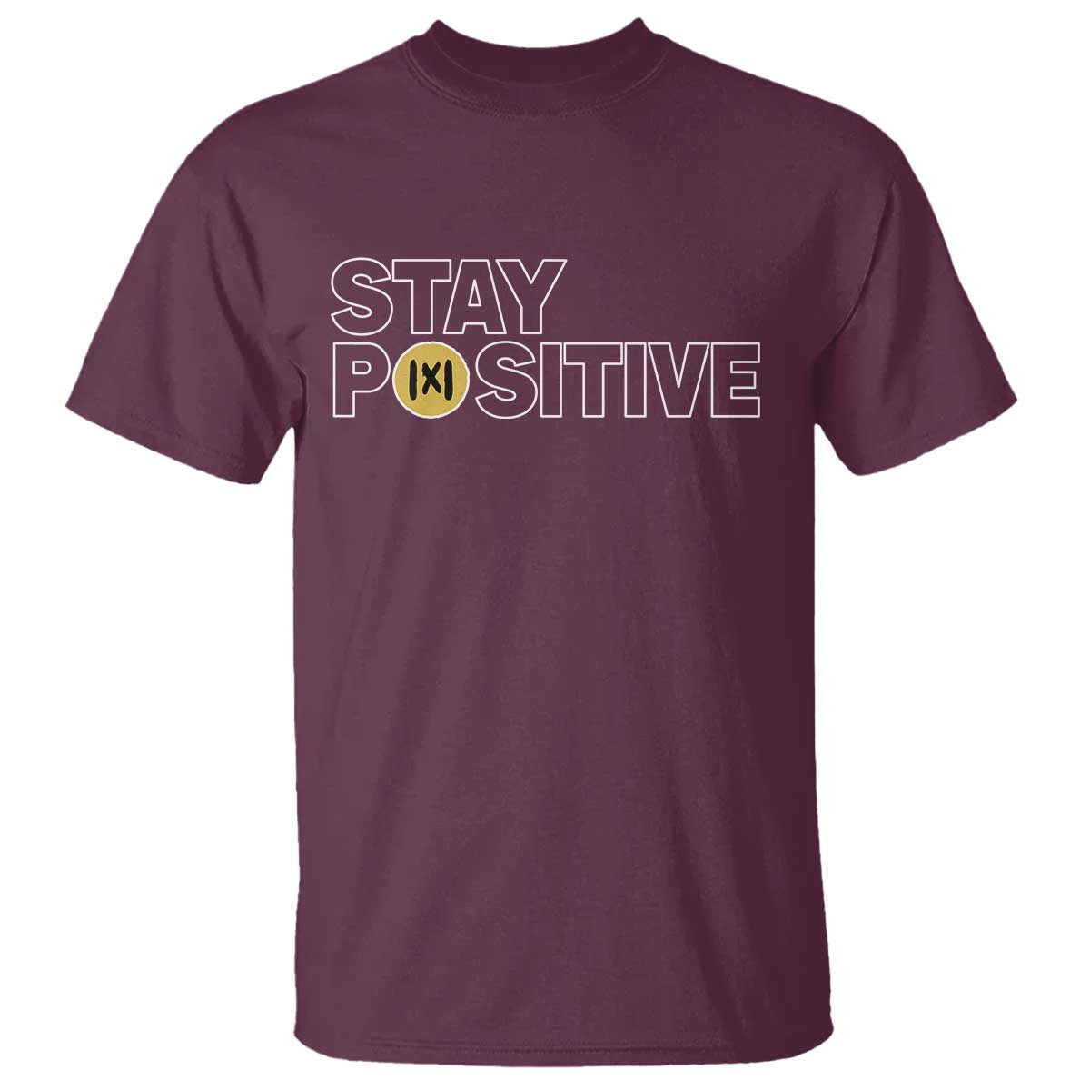Funny Math T Shirt Absolute Value Stay Positive - Wonder Print Shop