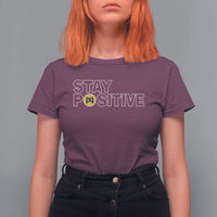 Funny Math T Shirt For Women Absolute Value Stay Positive - Wonder Print Shop