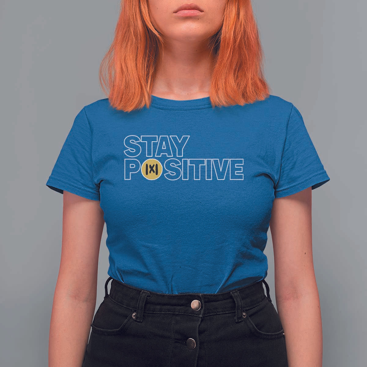 Funny Math T Shirt For Women Absolute Value Stay Positive - Wonder Print Shop