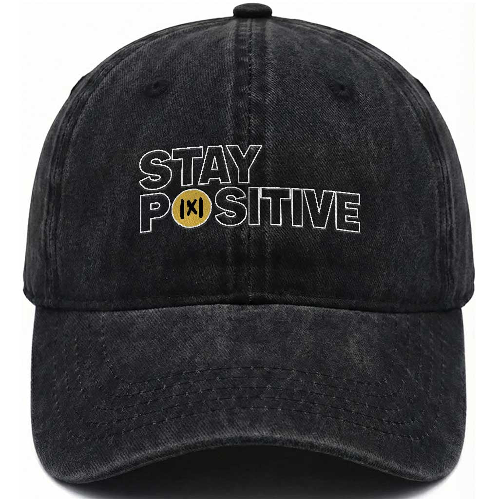 Funny Math Washed Cotton Baseball Cap Absolute Value Stay Positive