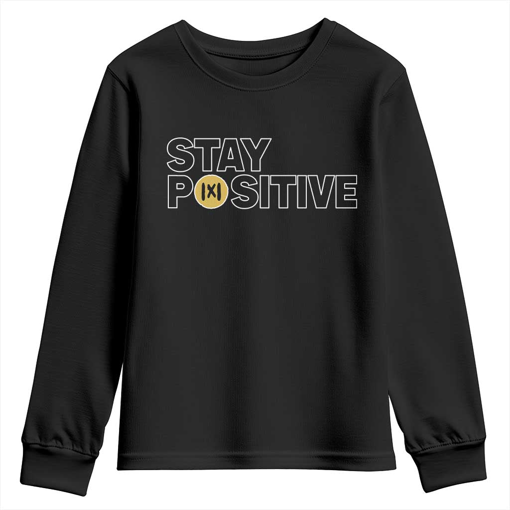 Funny Math Youth Sweatshirt Absolute Value Stay Positive - Wonder Print Shop